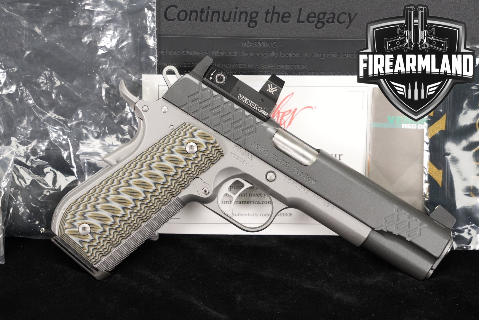 Kimber Aegis Elite Custom 45 ACP 1911 5" +ORIG CASE, VORTEX OPTICS-img-0
