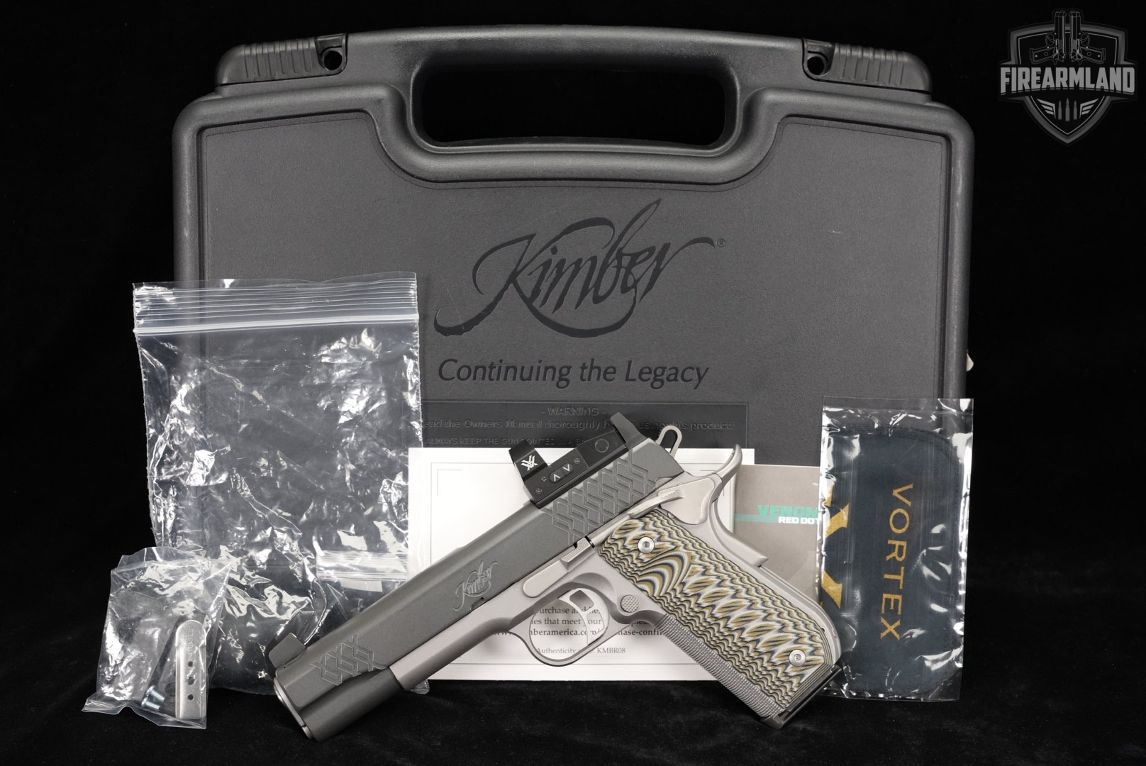 Kimber Aegis Elite Custom 45 ACP 1911 5" +ORIG CASE, VORTEX OPTICS-img-2