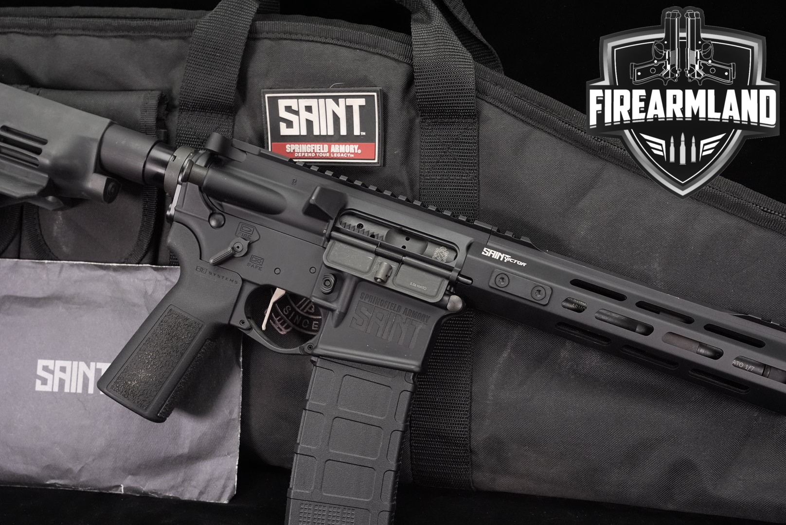 Springfield Armory SAINT Victor Pistol 5.56 NATO AR-15 AR15 7.5 +ORIG CASE-img-0