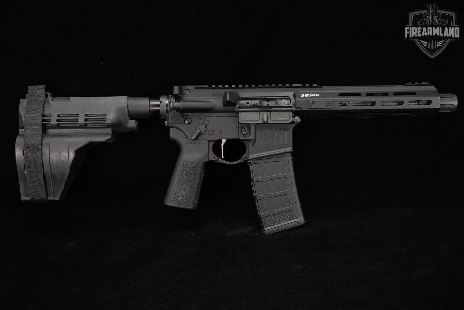 Springfield Armory SAINT Victor Pistol 5.56 NATO AR-15 AR15 7.5 +ORIG CASE-img-3