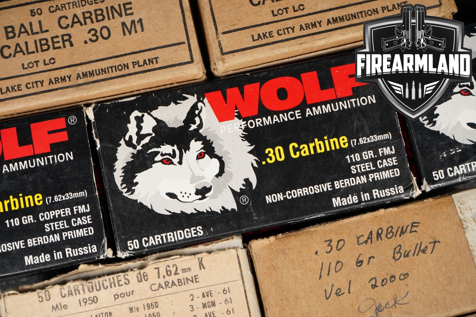 550 RDS! 30 Carbine Ammo Ammunition-img-0