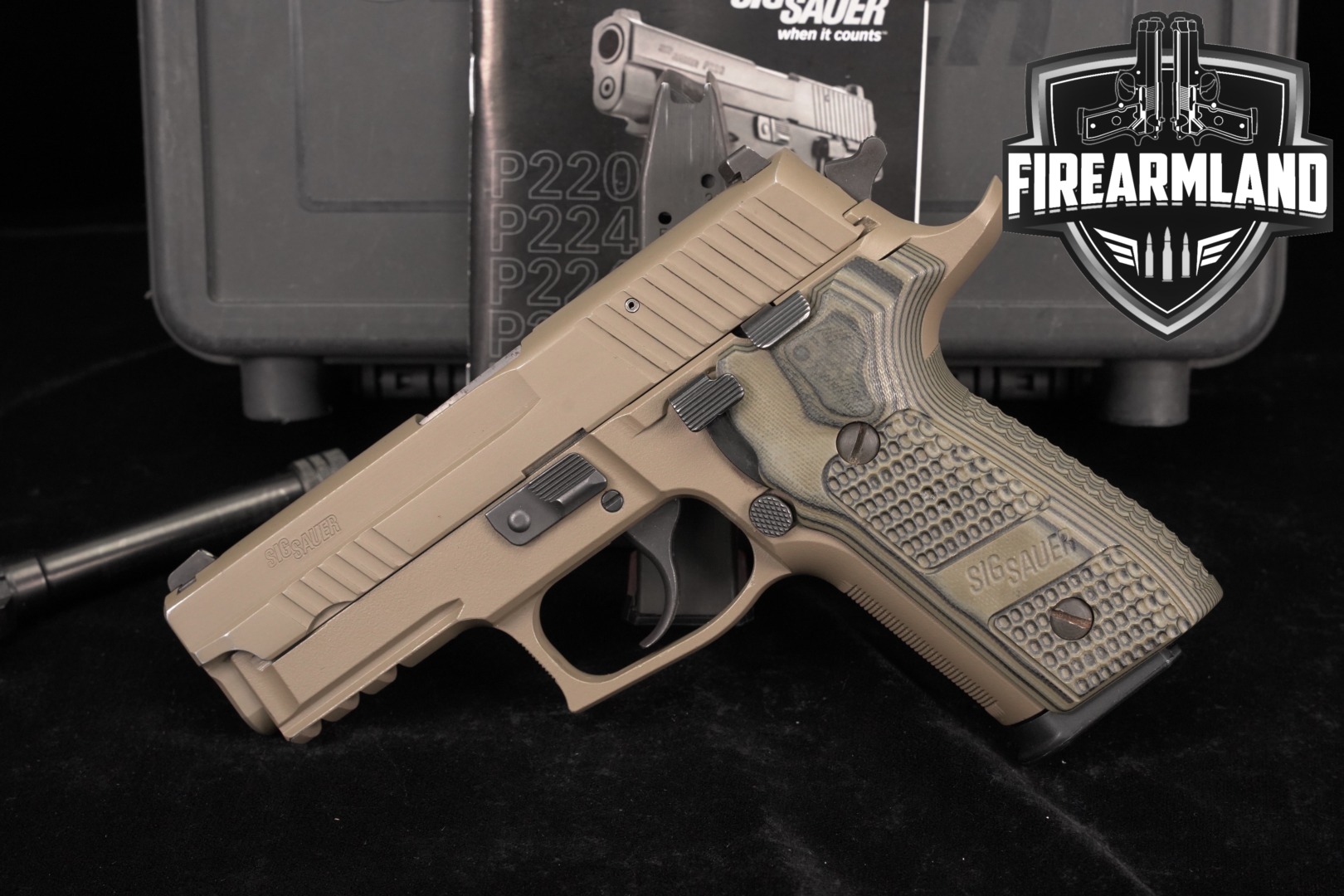 Sig Sauer P229 Elite Scorpion 9mm 3.9" FDE P 229 +2 MAGS & ORIG CASE-img-0