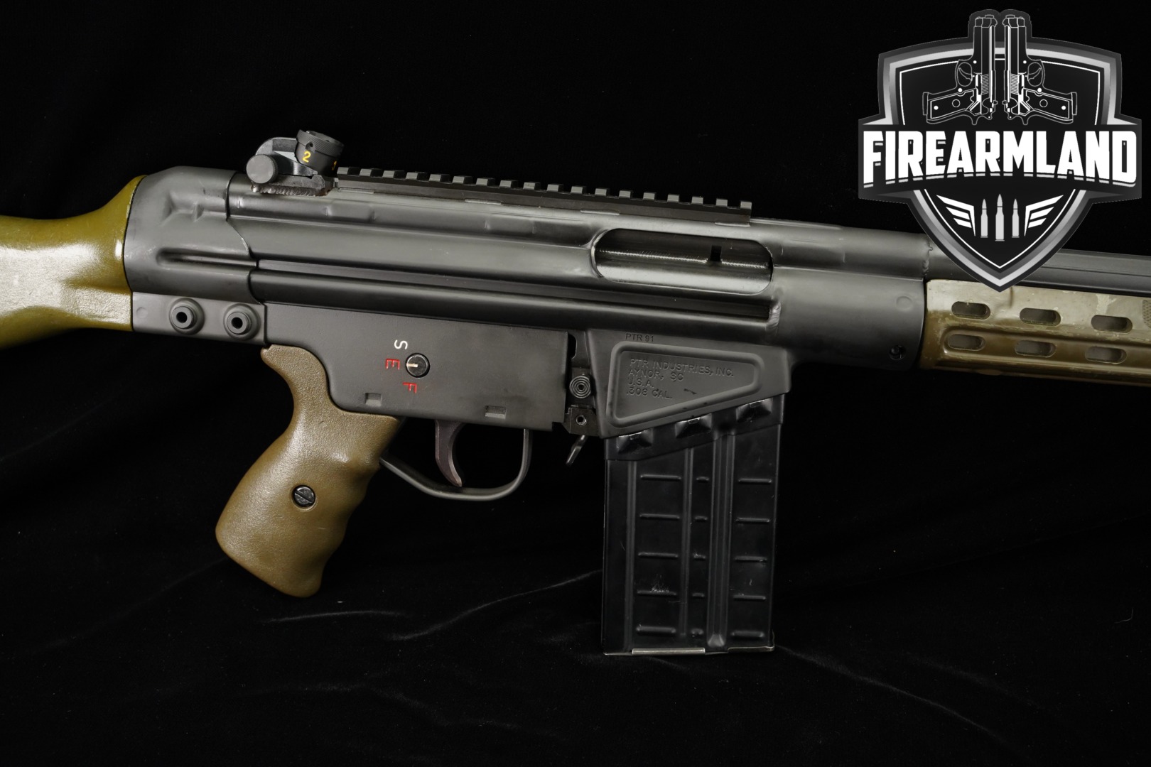 PTR Industries PTR 91 .308 Win. Black & OD Green in Good Condition Thumbnail