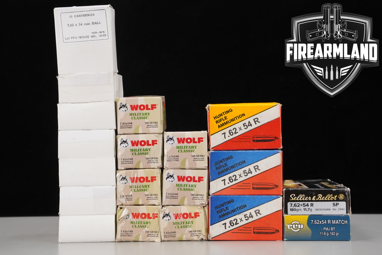 Multiple Manufacturers 7.62x54R AMMO 7.62x54R in New - Old Stock Condition Thumbnail