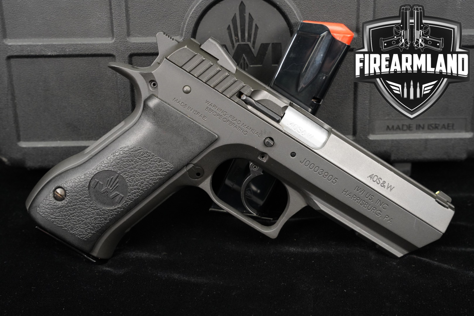 BABY EAGLE IWI Jericho 941 F 40 S&W 4.4" 941F +2 MAGS & ORIG CASE-img-0