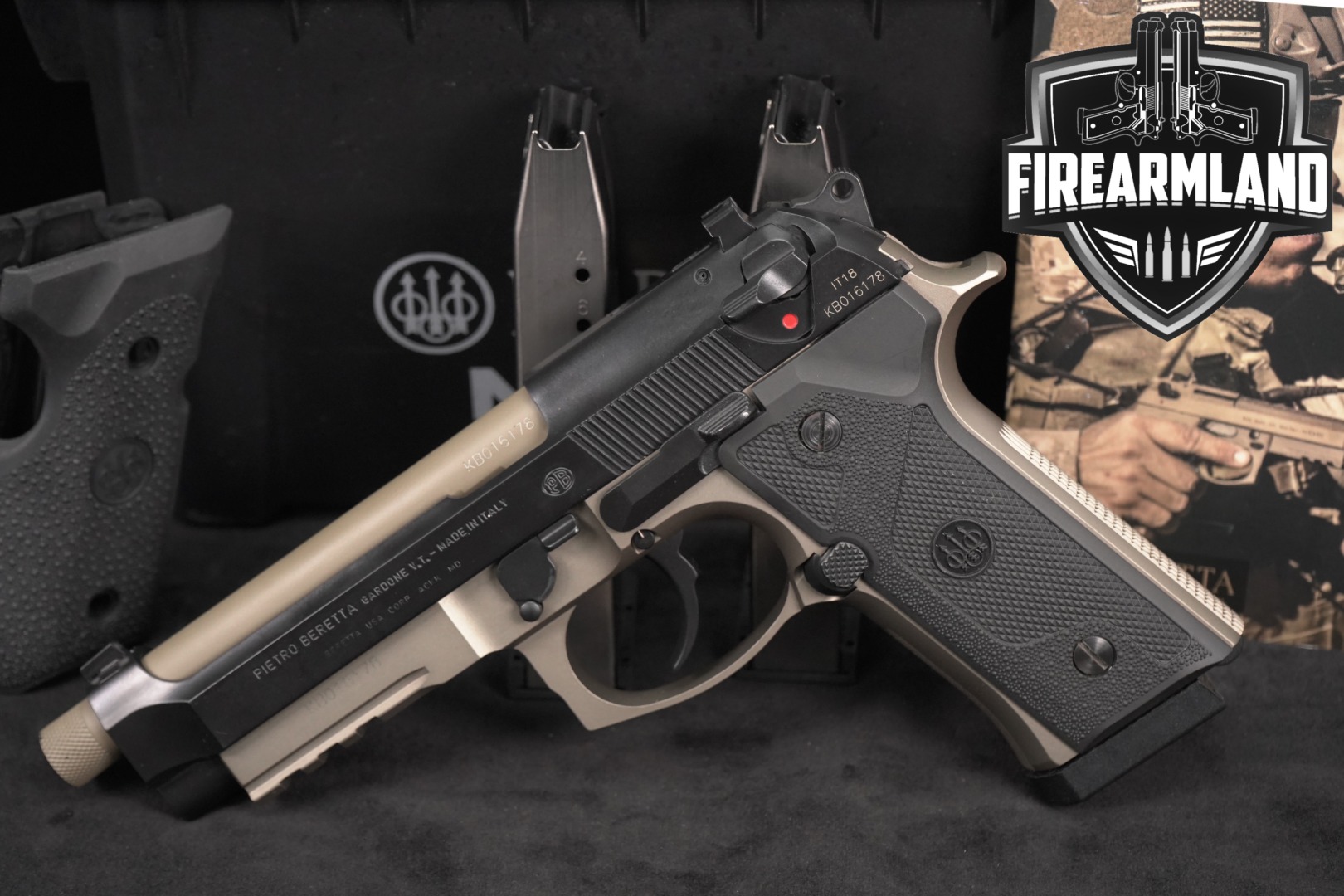 Beretta M9A3 Type F 9mm Luger Two-Tone Black & FDE in Very Good Condition Thumbnail