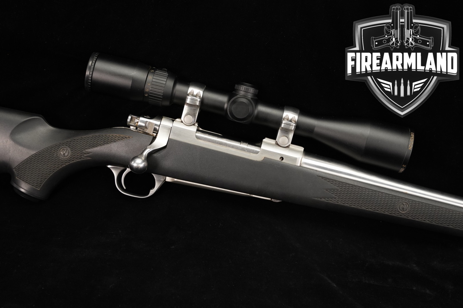 2002 Sturm Ruger M77 Mark II All-Weather .243 Win. Stainless & Black in Good Condition Thumbnail