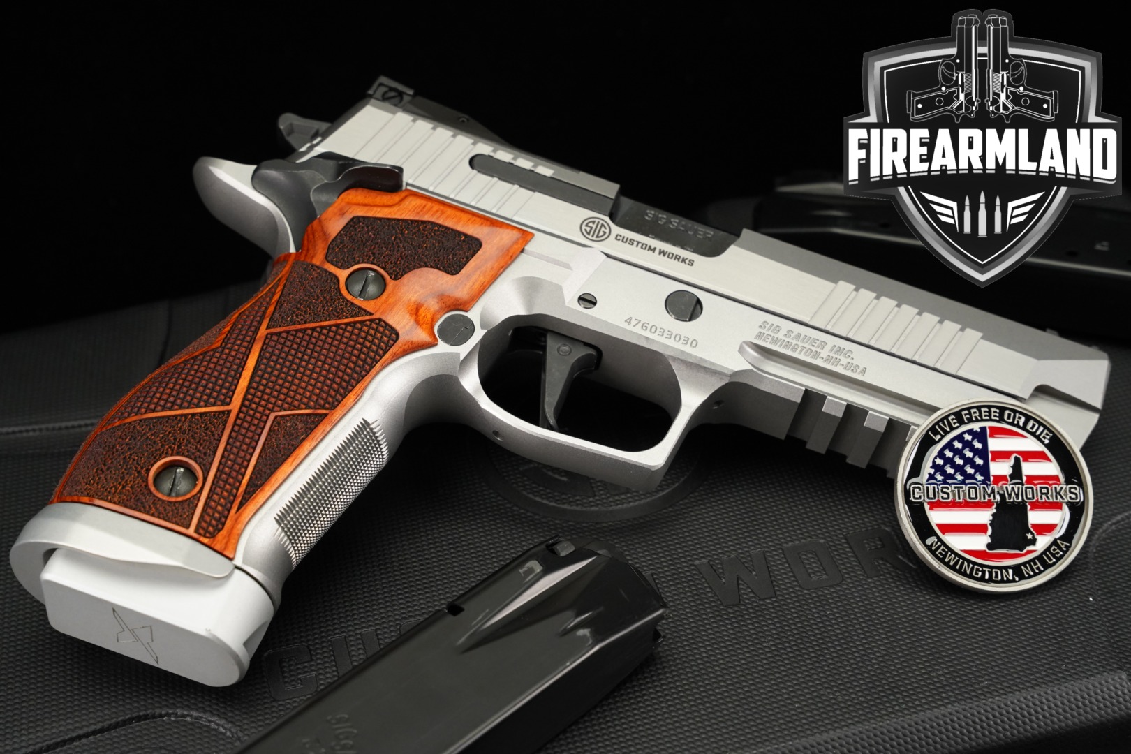 Sig Sauer P226 X-FIVE Custom Works 9mm Luger Stainless in Excellent Condition Thumbnail