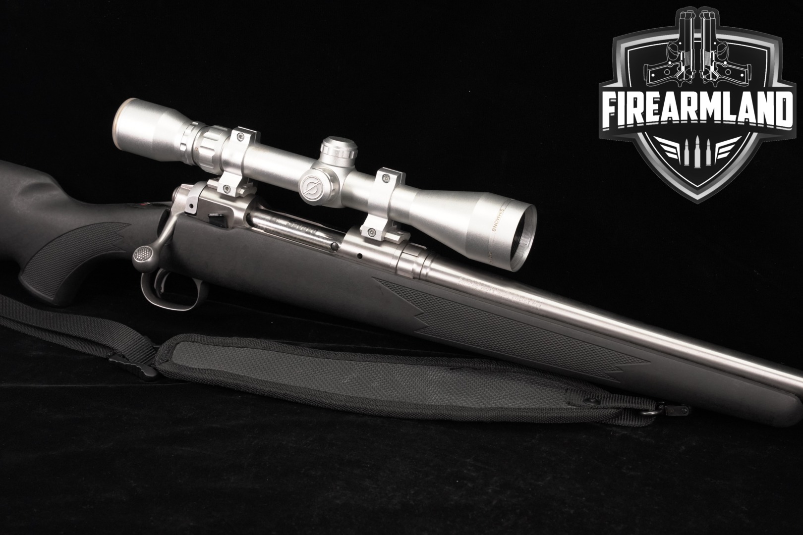 Savage Arms Model 16 300 WSM 24" Stainless & Black M16 +SIMMONS SCOPE-img-0