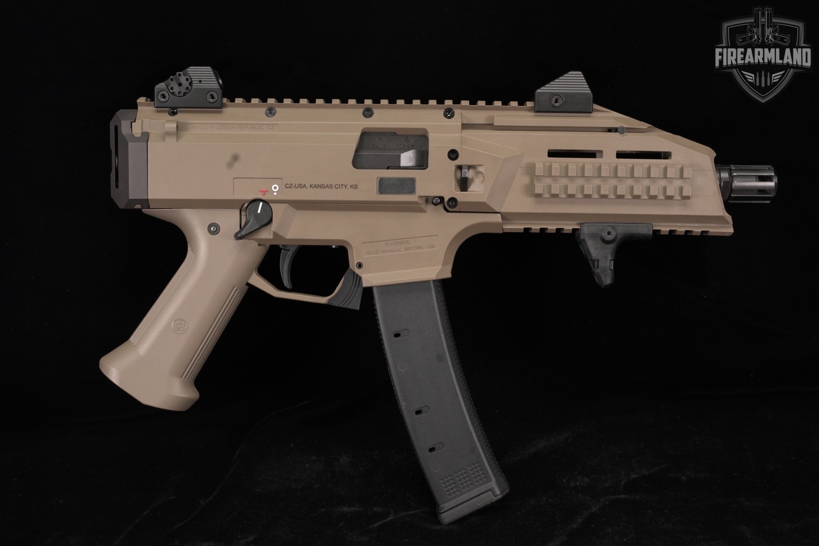 CZ Scorpion EVO 3 S1 Pistol 9mm 7.72" FDE +5 MAGS-img-3