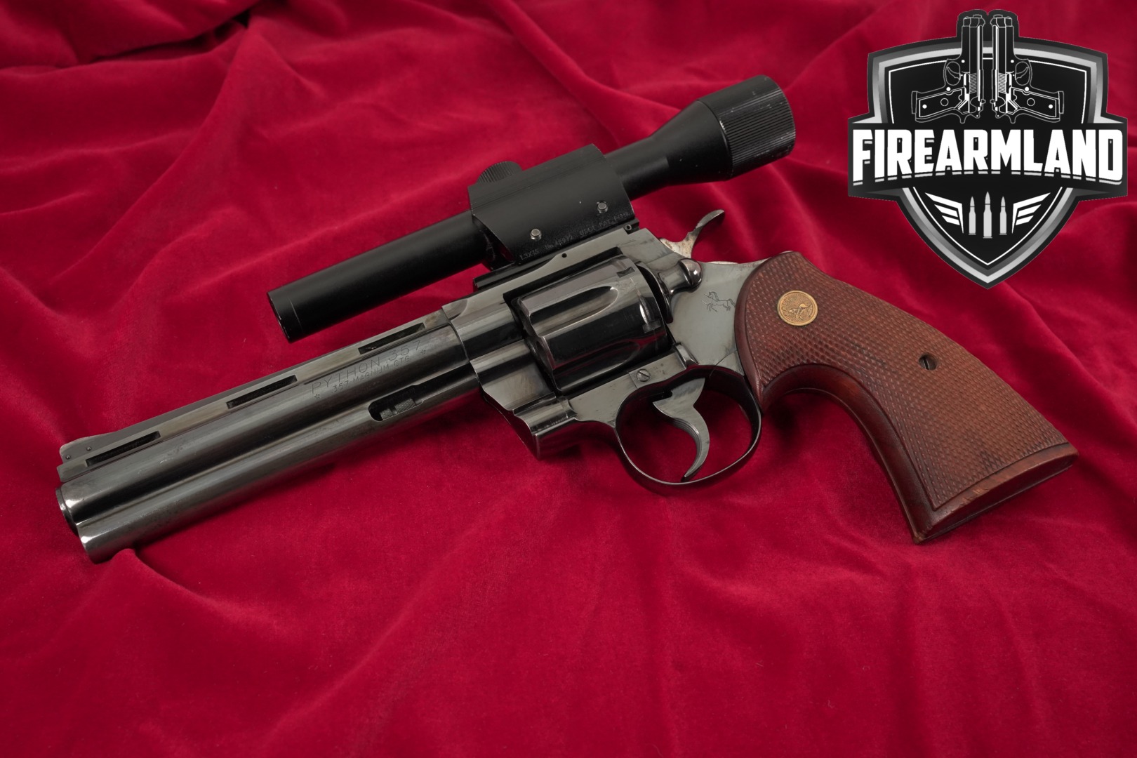1958 Colt Python .357 Mag. Blued in Good Condition Thumbnail