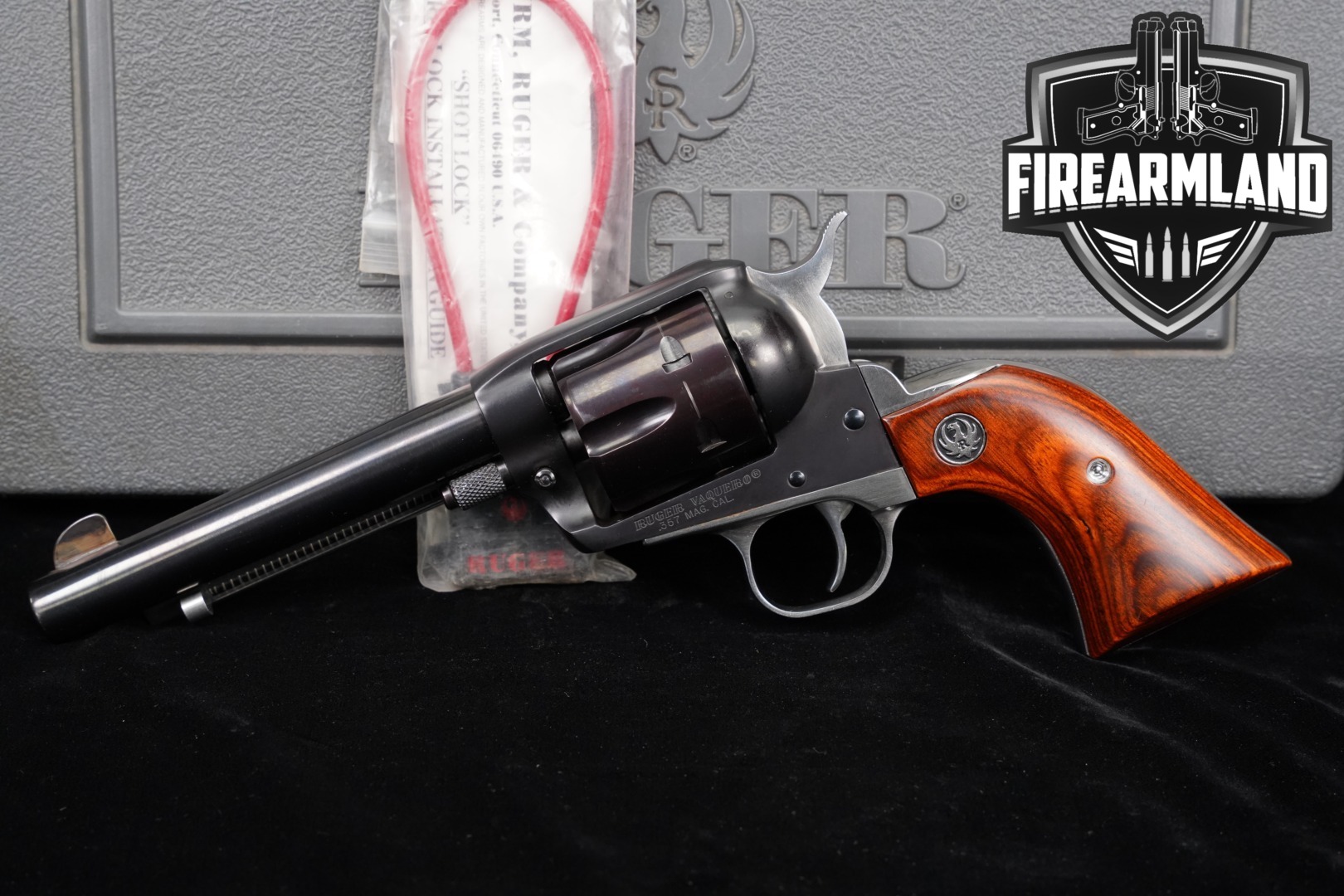 1999 Sturm Ruger Vaquero .357 Mag. Two-Tone Blued & Silver in Excellent Condition Thumbnail