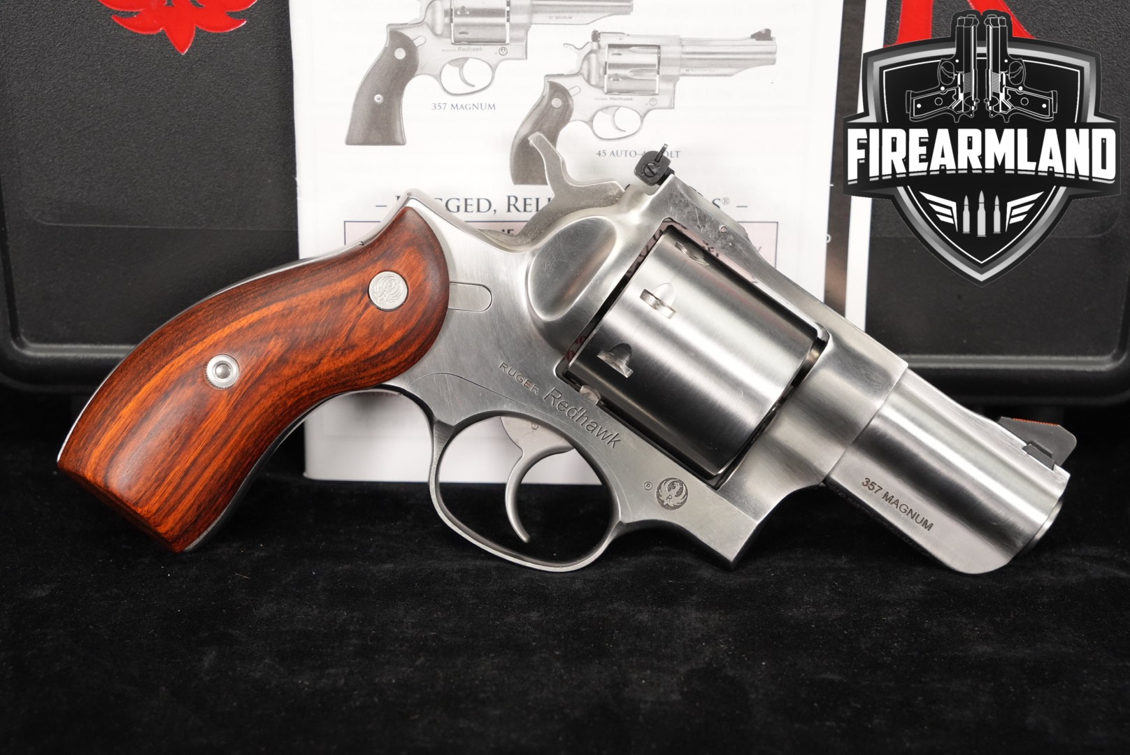 Ruger Redhawk 357 Magnum 2.75 Satin Stainless +ORIG CASE-img-0
