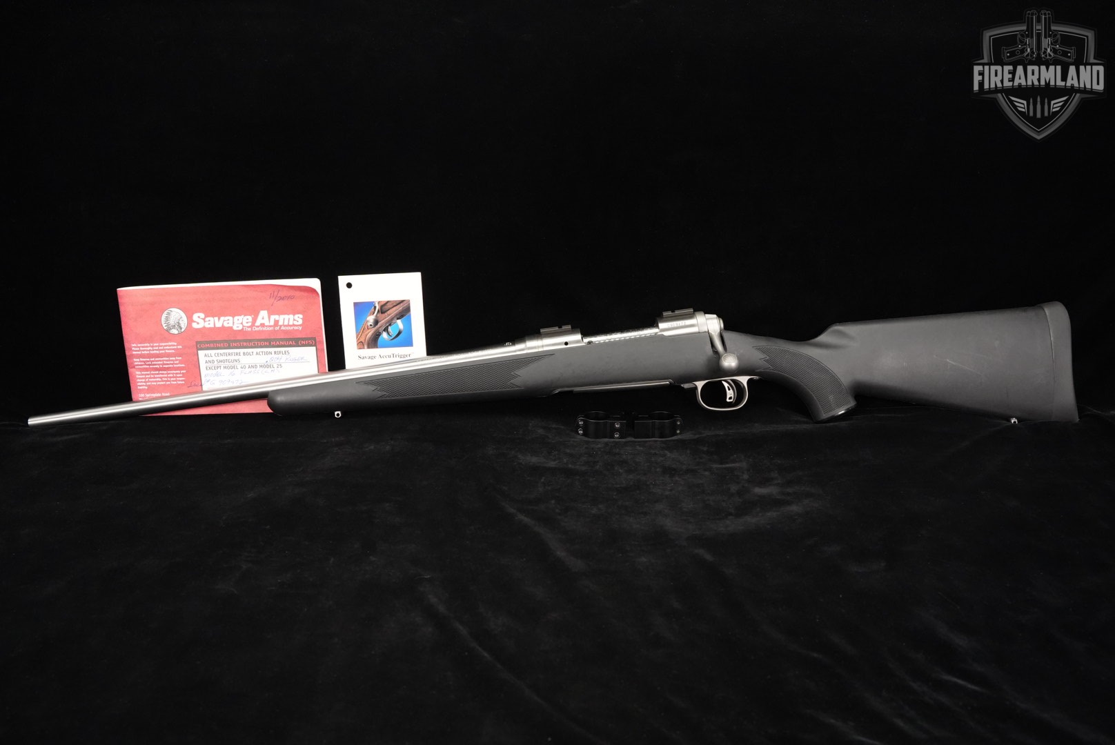 LEFT-HAND Savage Arms Model 16 204 Ruger 22" M16 Southpaw +SCOPE RINGS-img-3