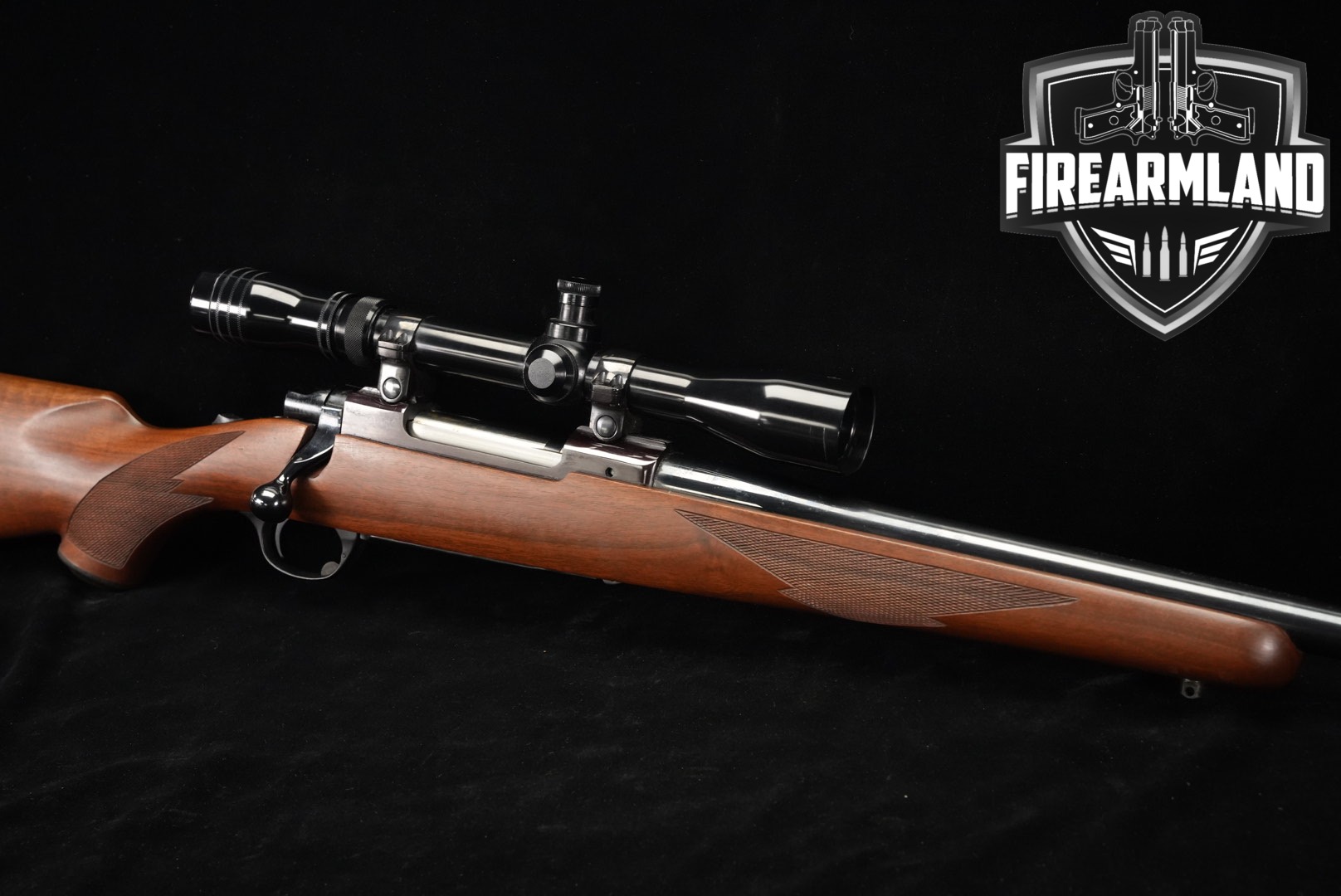 1980 Sturm Ruger M77 R Standard Rifle, Tang Safety .300 Win. Mag. Blued & Walnut in Good Condition Thumbnail