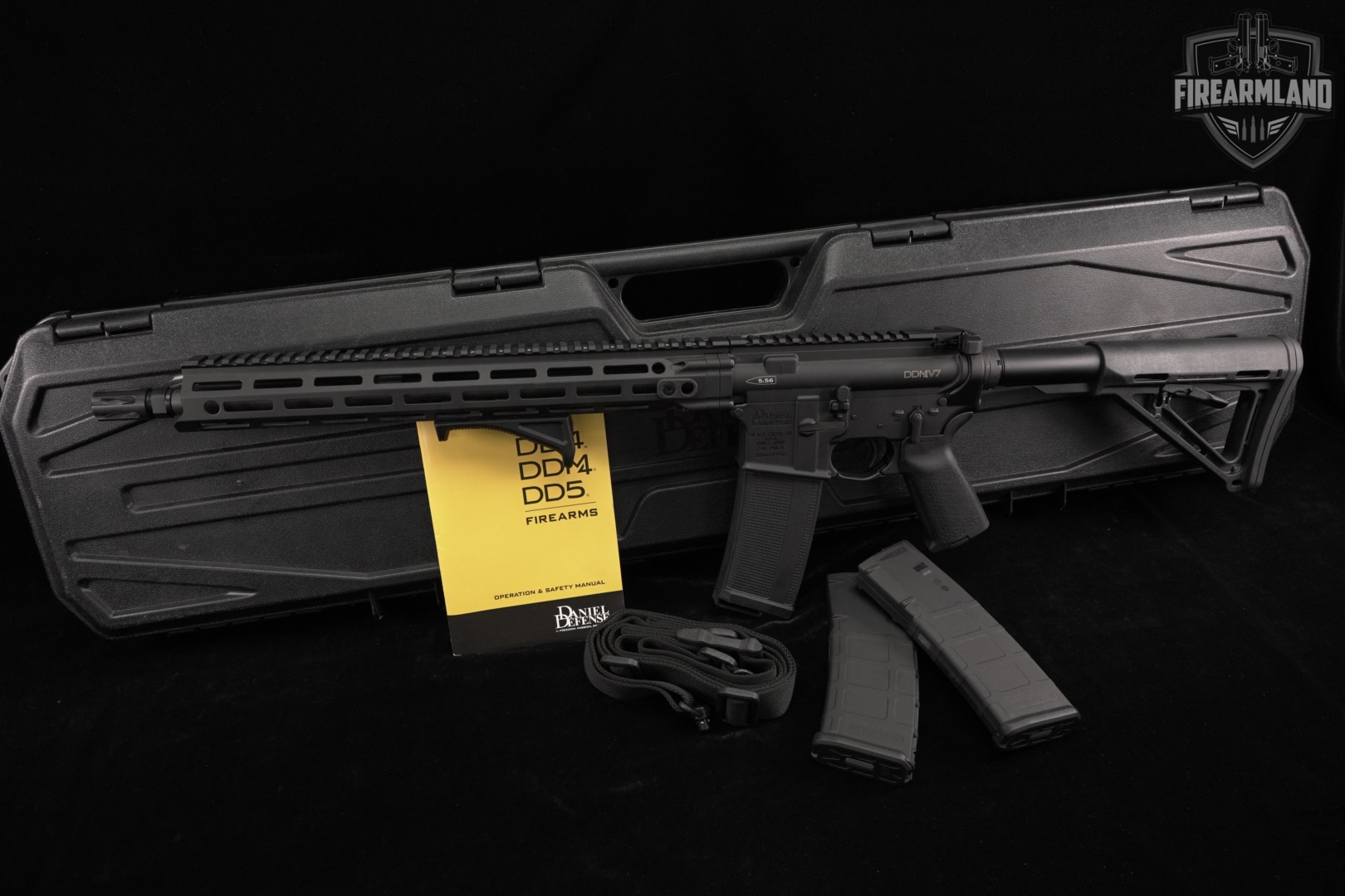 Daniel Defense DDM4 V7 5.56 NATO AR-15 AR15 16" +3 MAGS & ORIG CASE-img-2