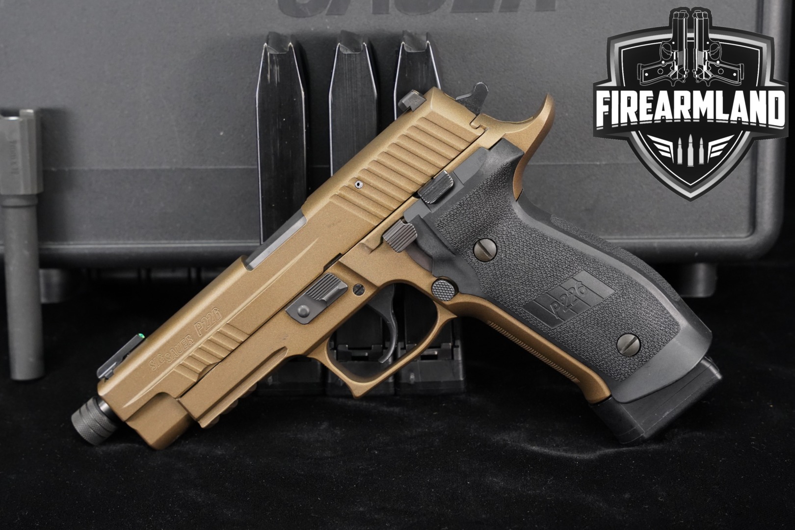Sig Sauer P226 Tactical Operations (TacOps) Threaded Barrel 9mm Luger FDE in Very Good Condition Thumbnail