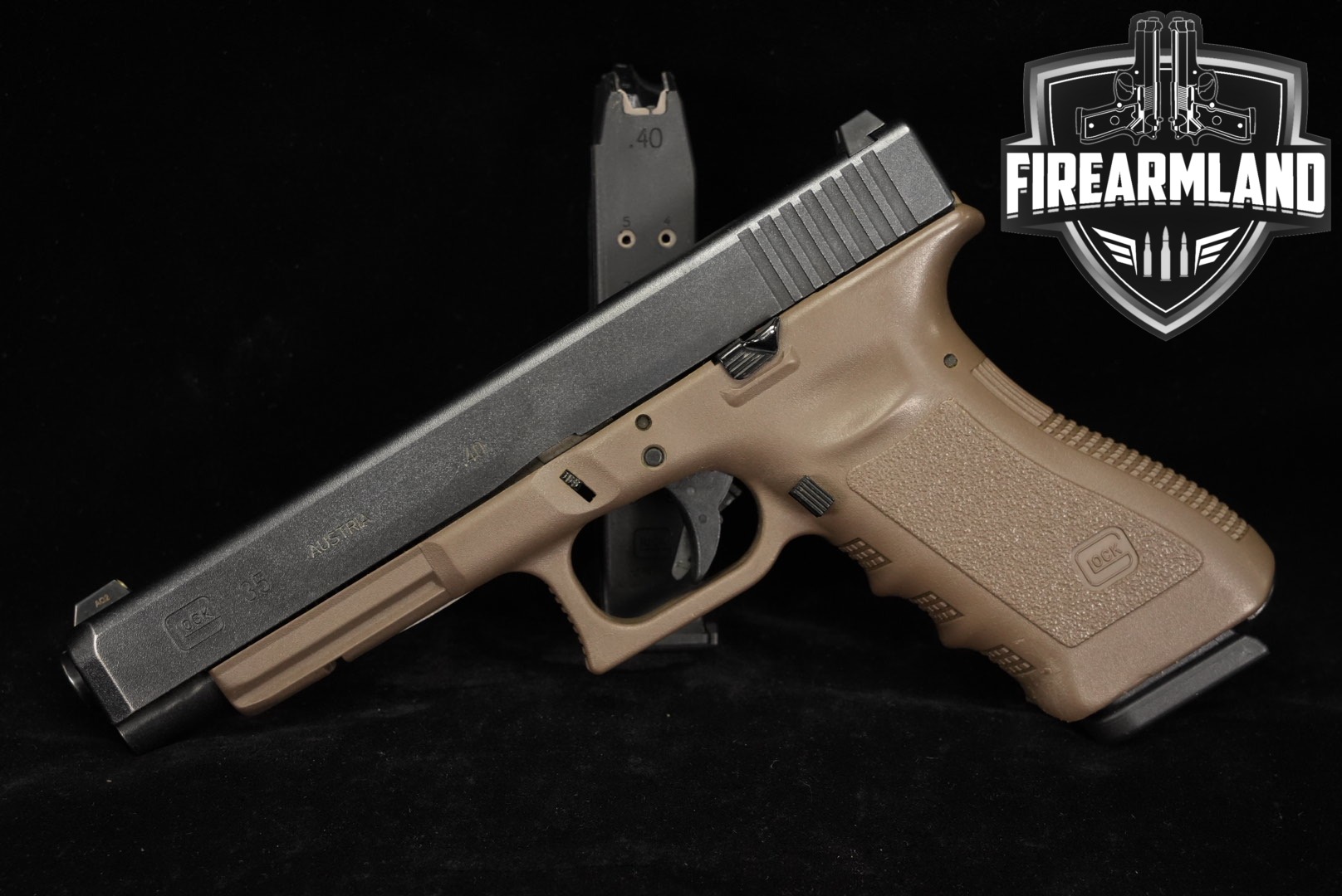 Glock 35 Gen3 G35 Gen 3 40 S&W 5.31" Two-Tone FDE +2 MAGS-img-0