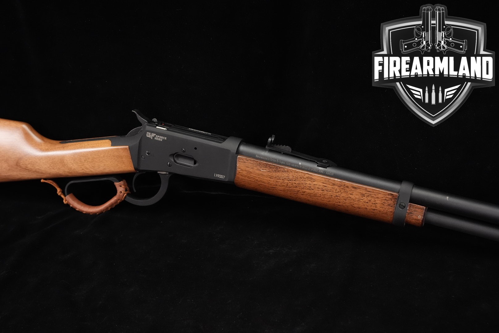 Hugtek LVR357 Saddlehorn 357 Magnum 20" Black & Walnut GForce Arms LVR-img-0