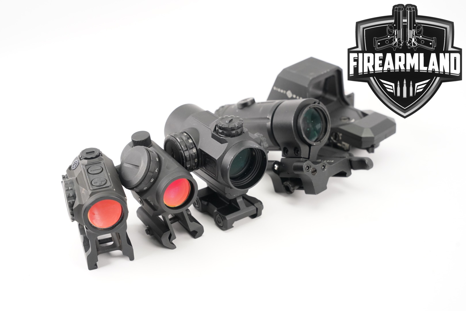 FOUR RED DOT SIGHT LOT 4 Pack AT3 Primary Arms Sightmark RDS-img-0