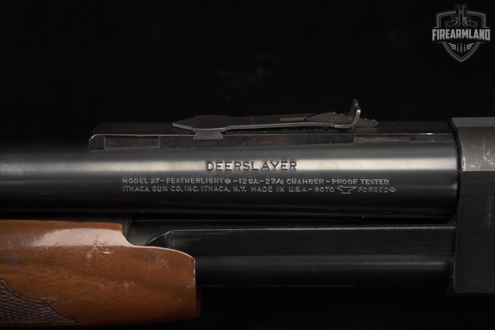 1980 Ithaca Model 37 Featherlight Deerslayer 12-Gauge 20" M37 Slug Gun-img-20