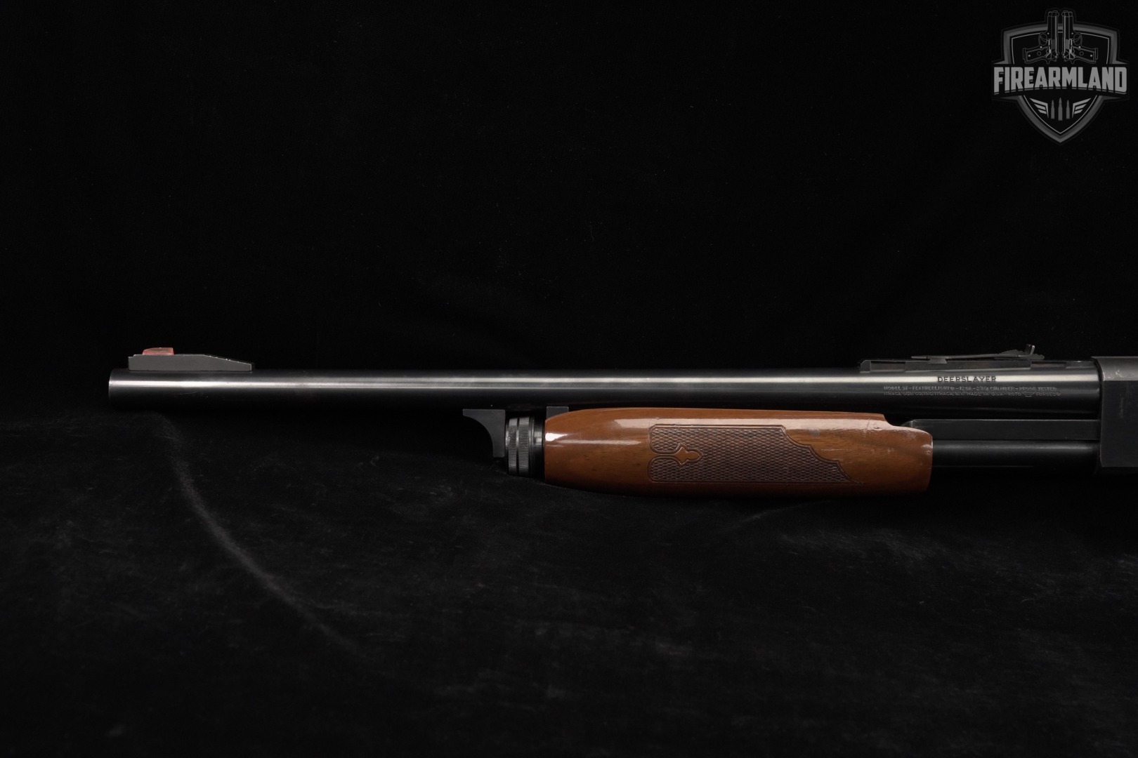 1980 Ithaca Model 37 Featherlight Deerslayer 12-Gauge 20" M37 Slug Gun-img-7