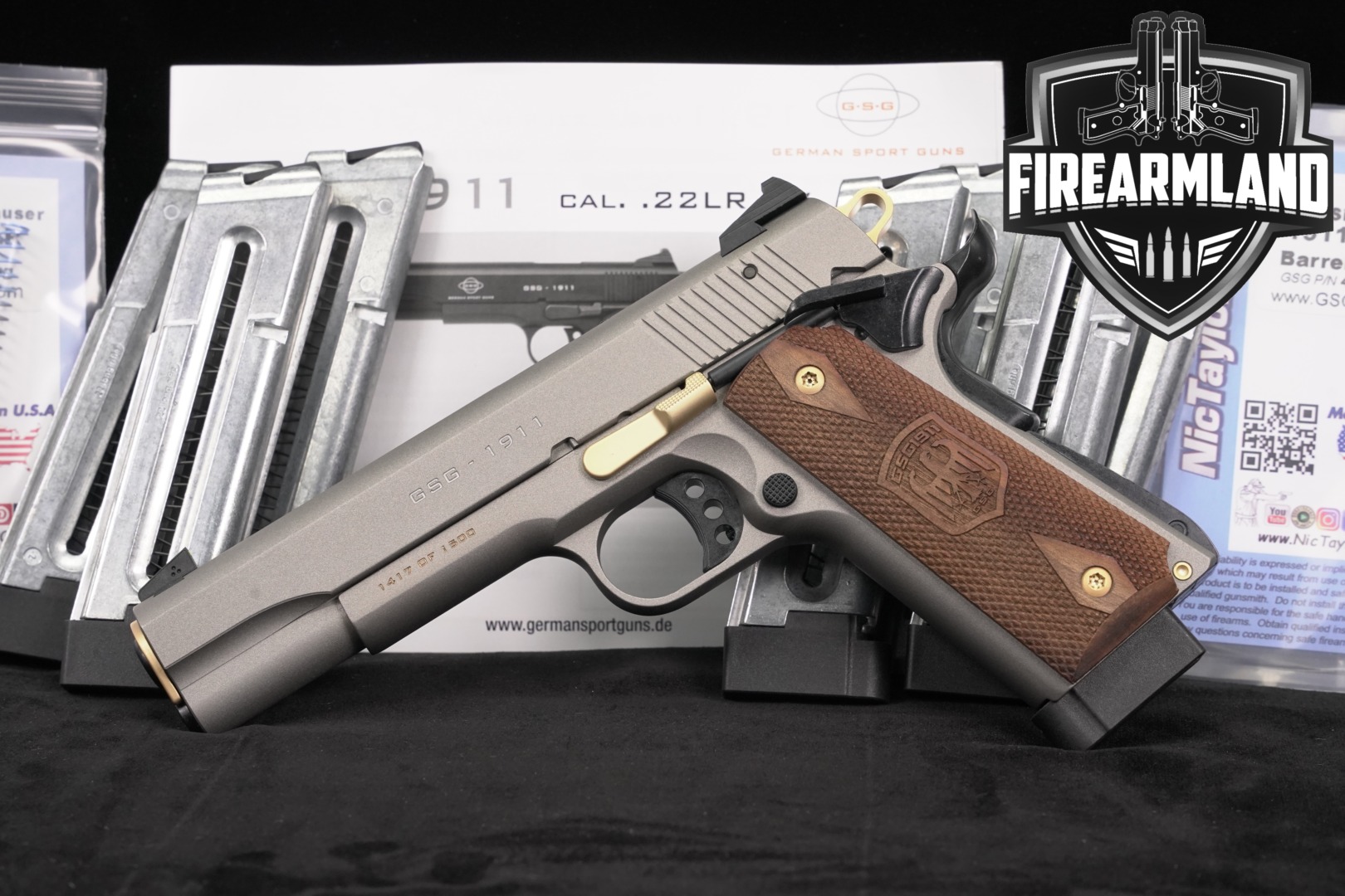 German Sport Guns (GSG) GSG-1911 15th Anniversary Limited Edition .22 LR Grey in Excellent Condition Thumbnail
