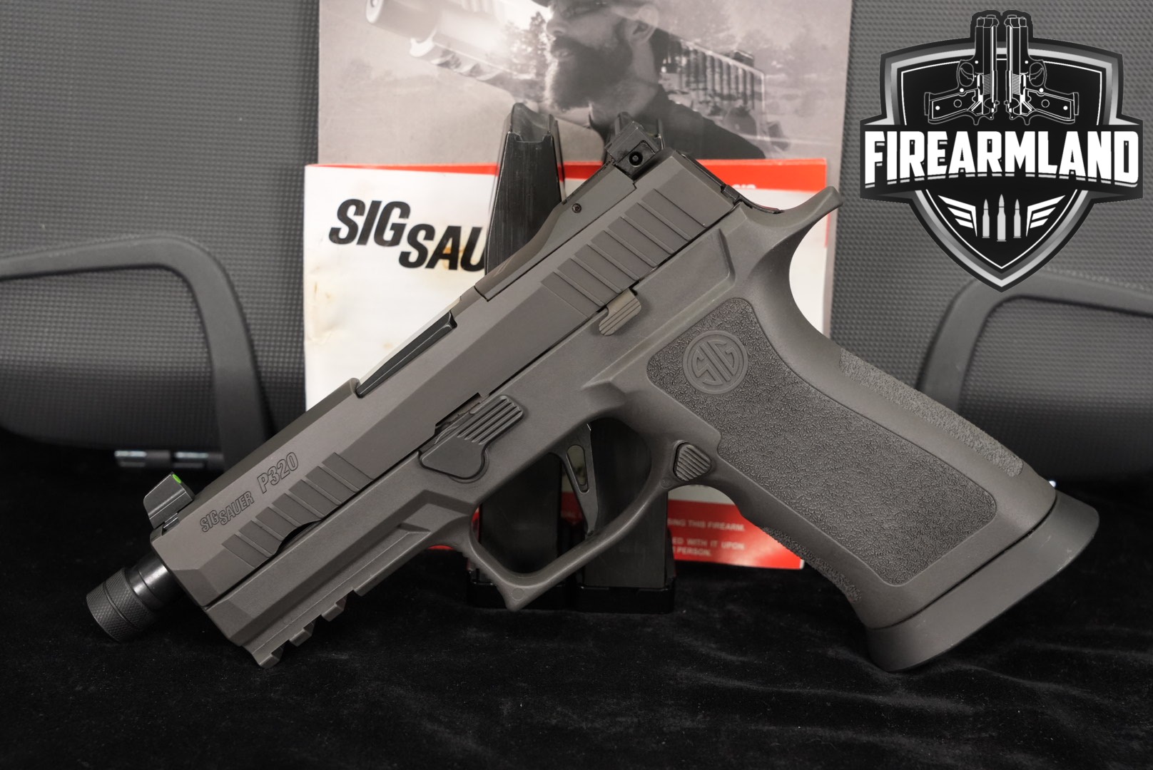 Sig Sauer P320 X-Series XCarry Legion 9mm THREADED P-320 +3 MAGS, ORIG CASE-img-0