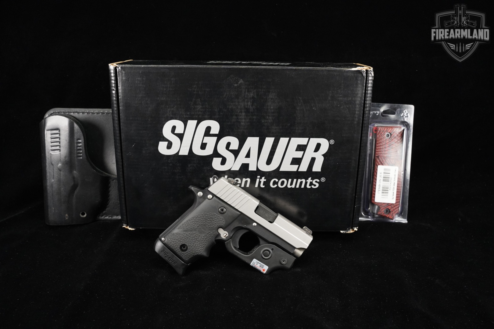 Sig Sauer P238 380 ACP 2.7" Two-Tone Stainless P-238 +ORIG CASE, LASER-img-2