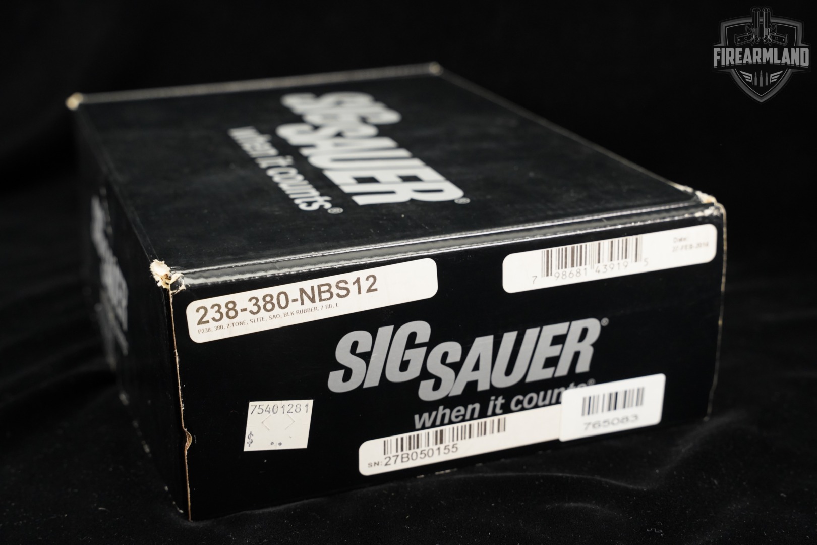 Sig Sauer P238 380 ACP 2.7" Two-Tone Stainless P-238 +ORIG CASE, LASER-img-4