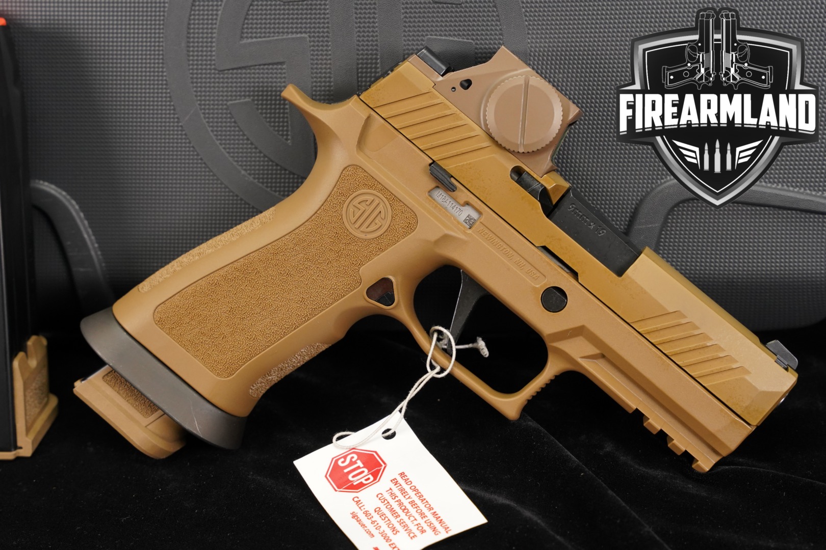 2024 Sig Sauer P320-M18X RX, ROMEO-M17 9mm Luger Coyote in Excellent Condition Thumbnail
