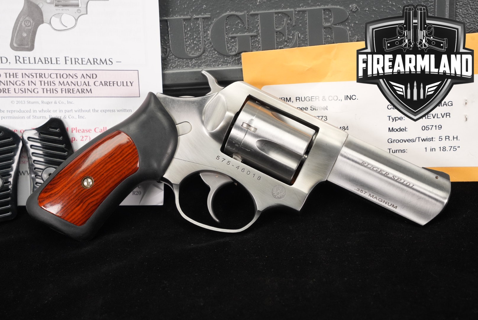 2014 Sturm Ruger SP101 .357 Mag. Satin Stainless in Good Condition Thumbnail