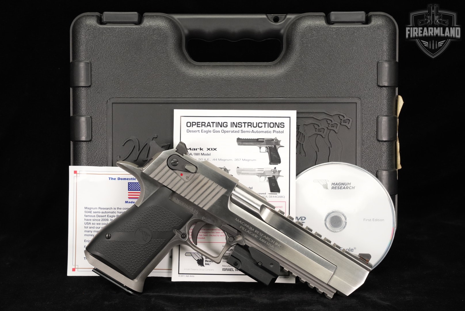 DEAGLE Magnum Research Desert Eagle Mark XIX 50 AE MK 19 +6 MAGS & ORIG BOX-img-2