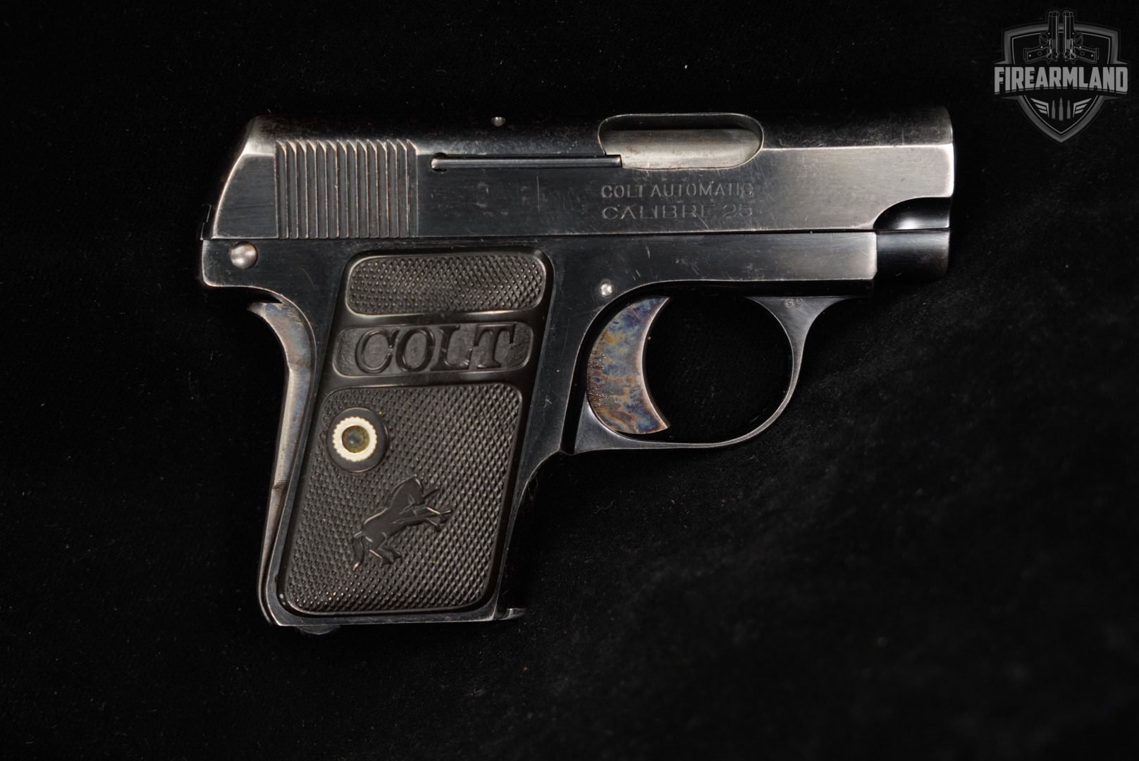 1923 Colt Model 1908 Vest Pocket 25 ACP (6.35Mm) 2" Blued-img-2
