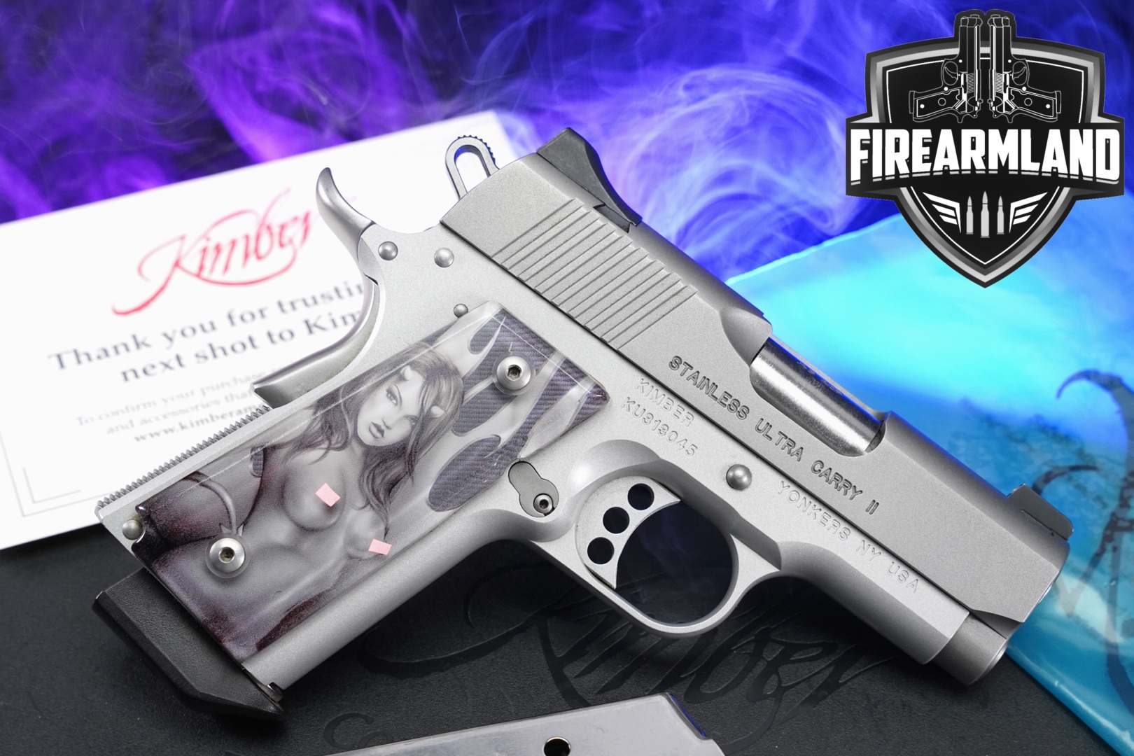 Kimber Stainless Ultra Carry II .45 ACP Satin Silver in Very Good Condition Thumbnail