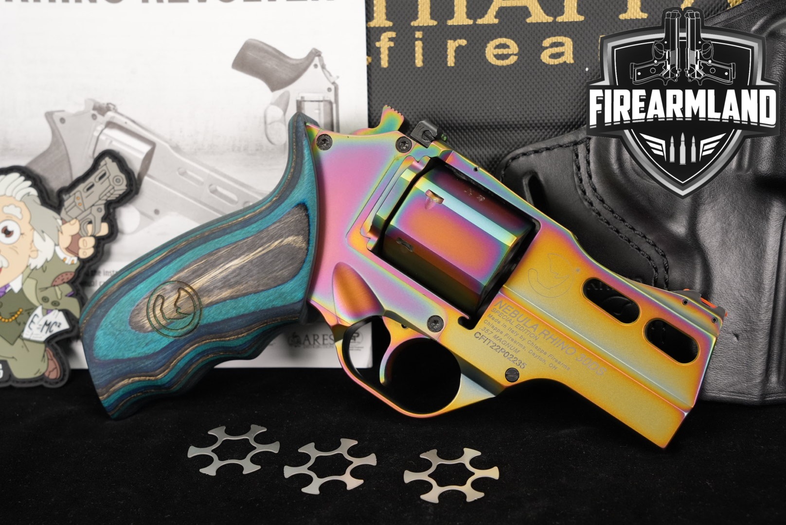Chiappa Firearms Rhino 30DS Nebula Special Edition .357 Mag. Nebula Multi-Color PVD in Excellent Condition Thumbnail