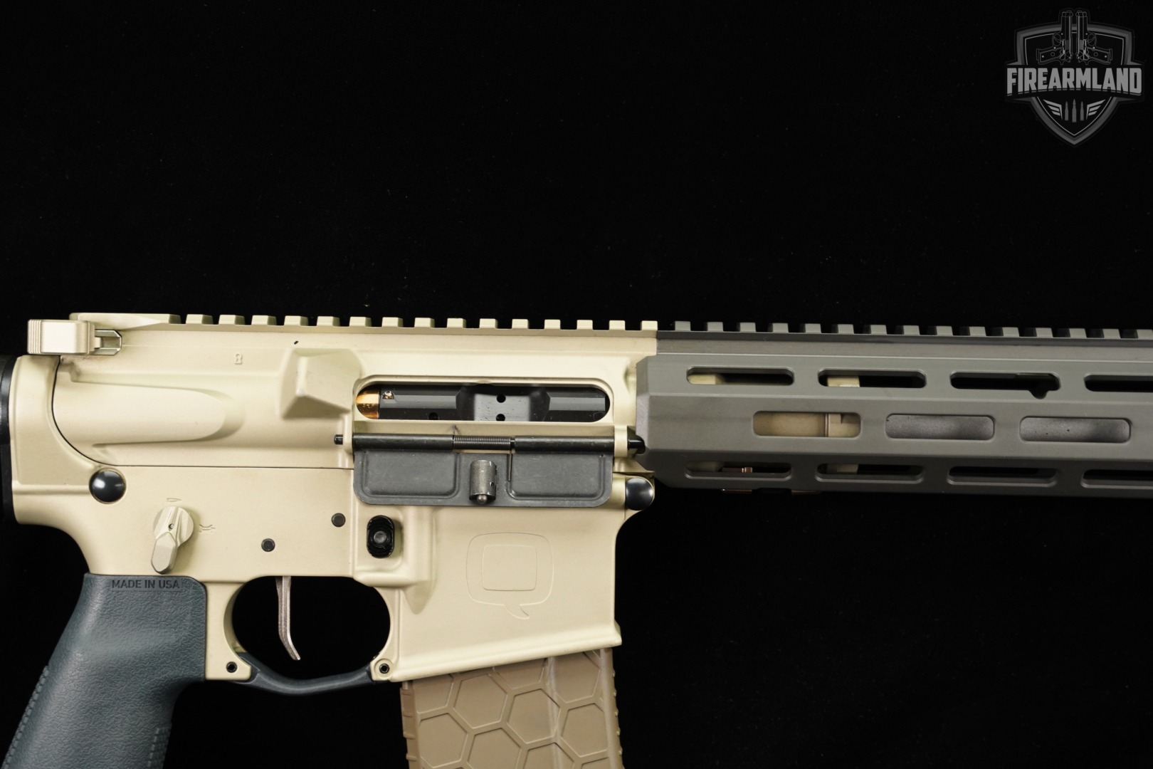 Q Sugar Weasel 5.56 NATO AR-15 AR15 16" Two-Tone Tan & Gray +2 MAGS-img-4