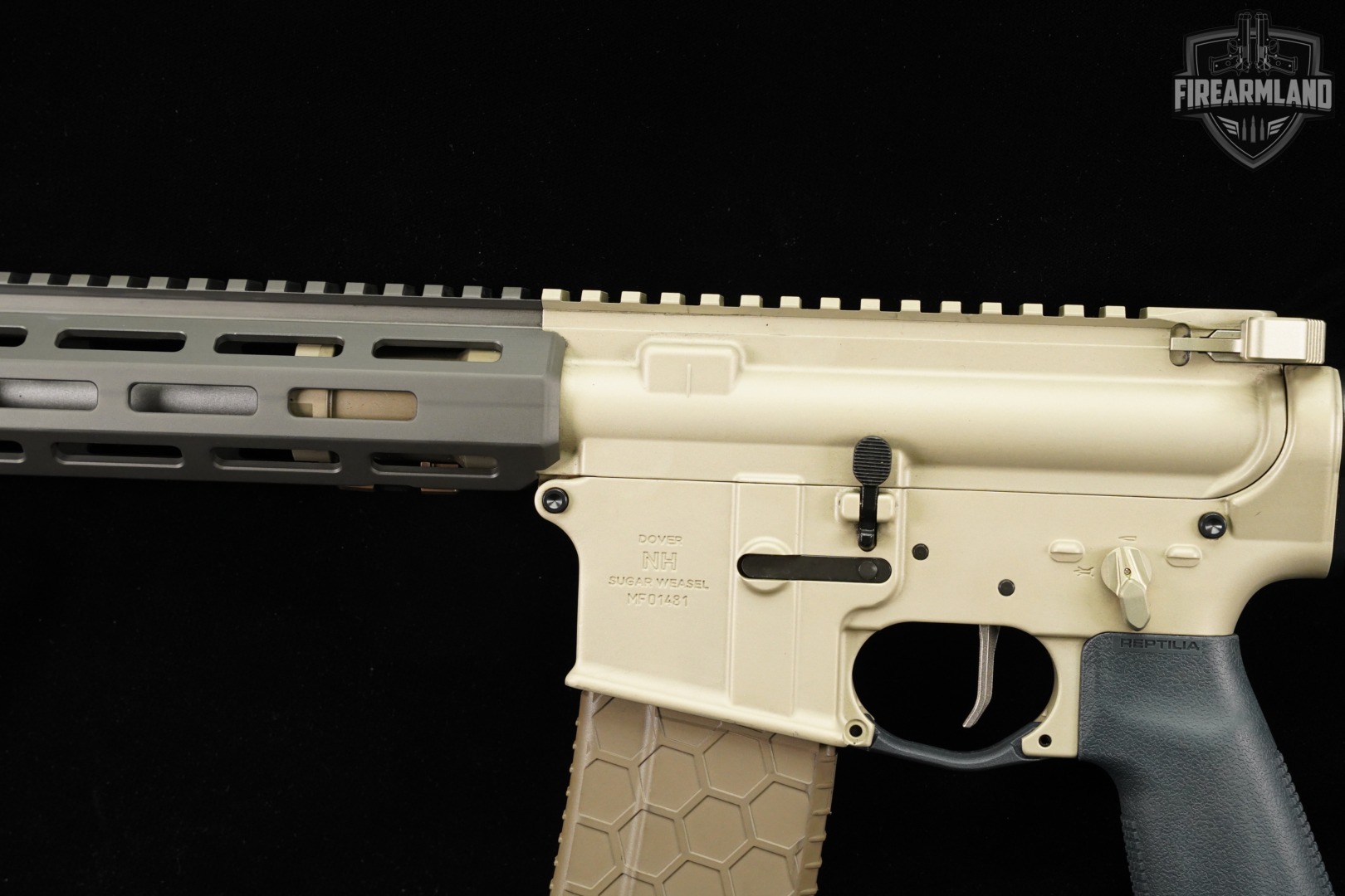 Q Sugar Weasel 5.56 NATO AR-15 AR15 16" Two-Tone Tan & Gray +2 MAGS-img-8