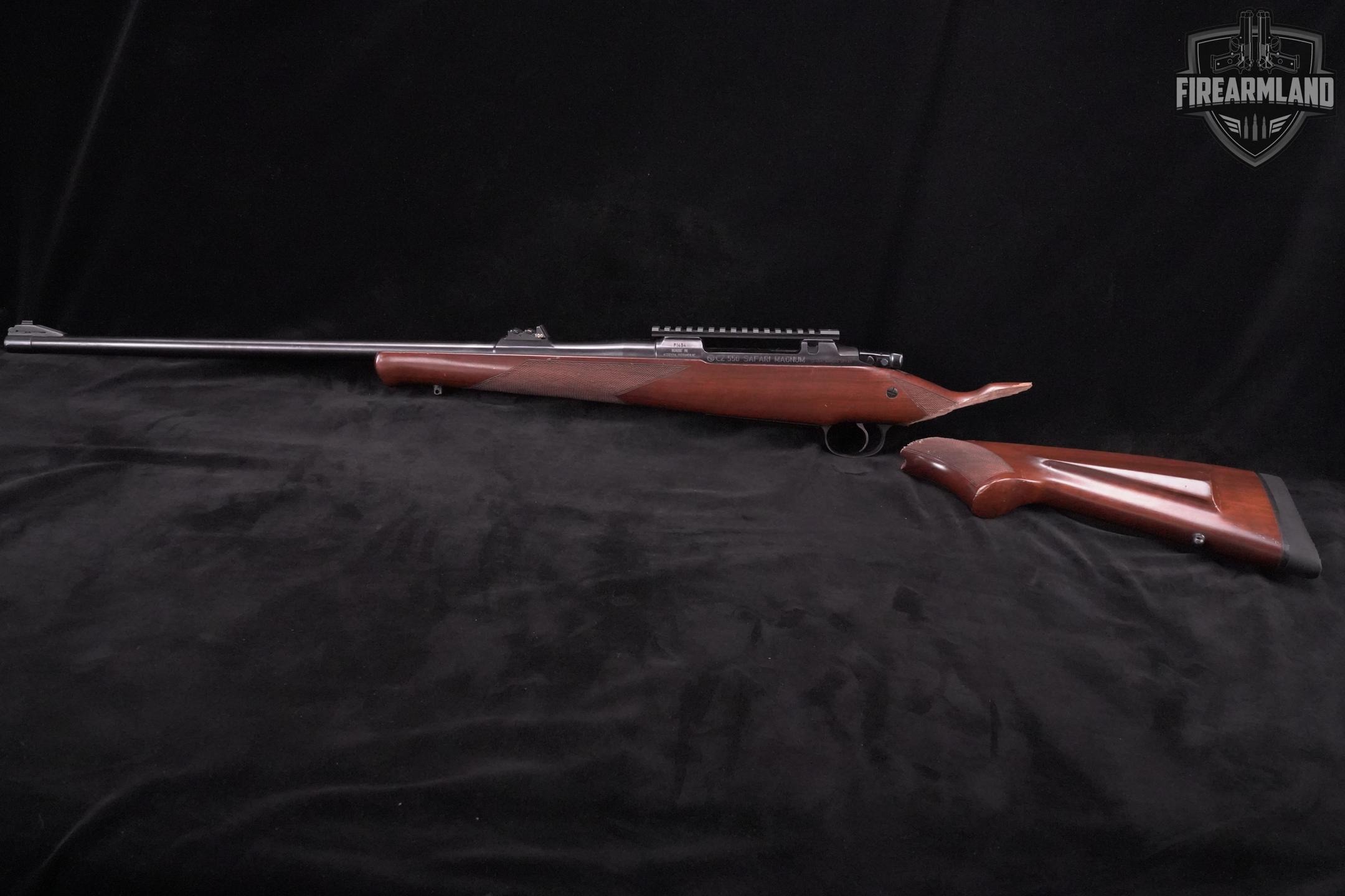 CZ 550 SAFARI MAGNUM 375-H&H-Mag Mauser 25 Blued & Walnut CZ550-img-2