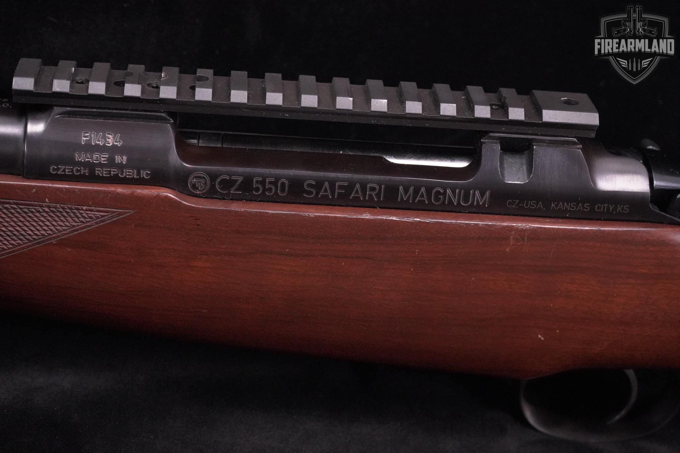 CZ 550 SAFARI MAGNUM 375-H&H-Mag Mauser 25 Blued & Walnut CZ550-img-21