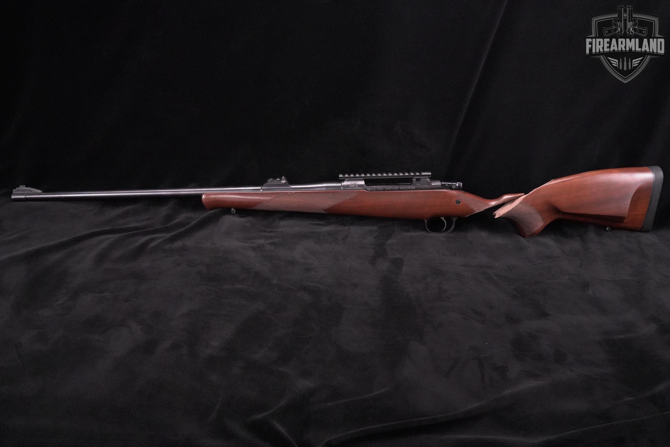 CZ 550 SAFARI MAGNUM 375-H&H-Mag Mauser 25 Blued & Walnut CZ550-img-6