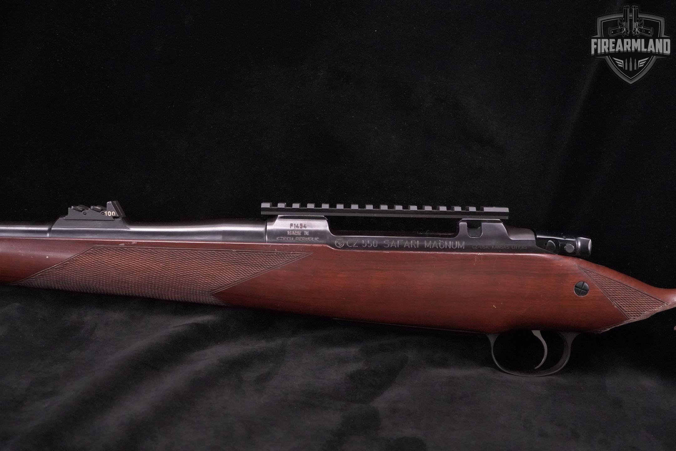 CZ 550 SAFARI MAGNUM 375-H&H-Mag Mauser 25 Blued & Walnut CZ550-img-8