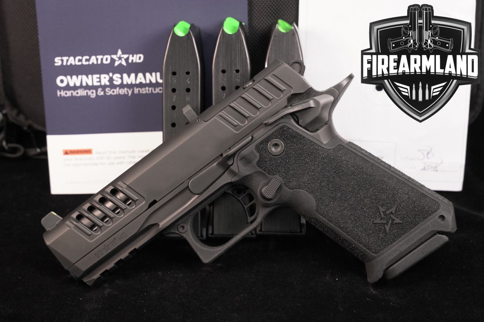 Staccato HD P4 9mm Optics-Ready STI 1911 2011 +4 MAGS & ORIG CASE-img-0