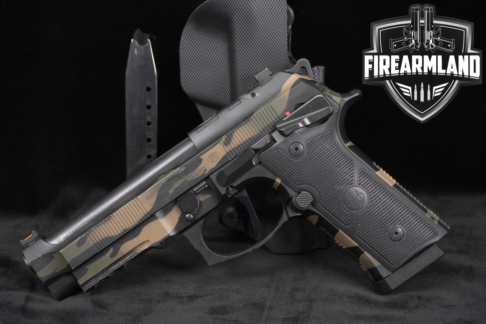 Beretta 92XI SAO Full Size 9mm Luger Multicolor Camo in Good Condition Thumbnail