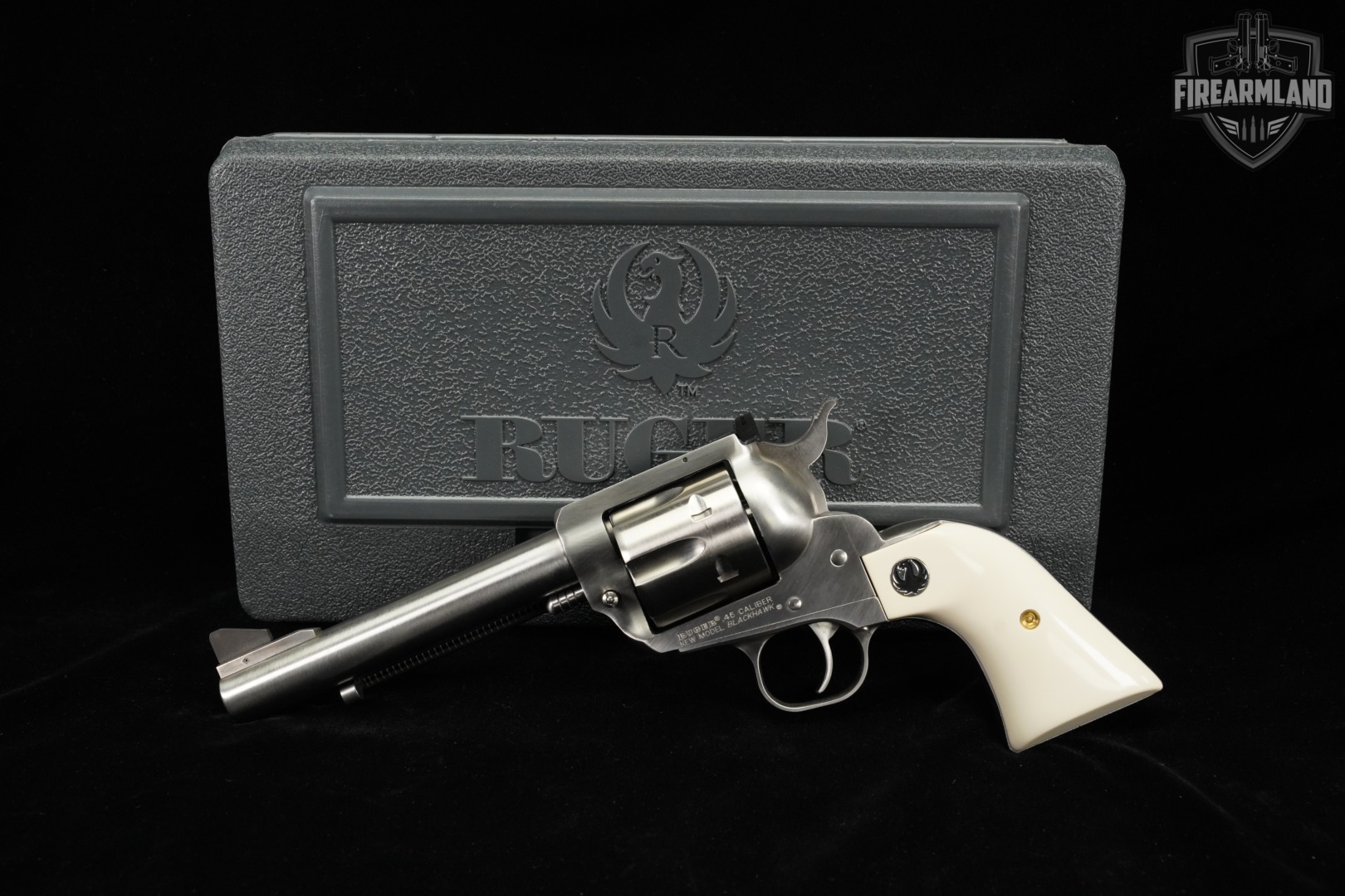 Ruger New Model Blackhawk Flattop CONVERTIBLE 45 Colt & ACP +ORIG CASE-img-2
