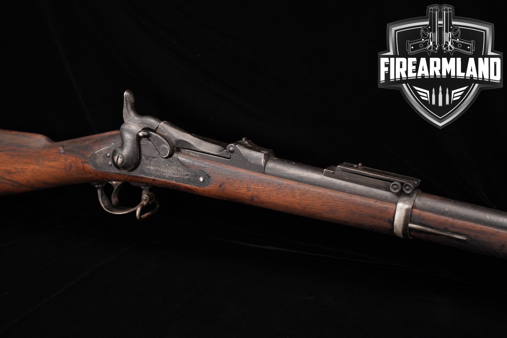1886 Springfield Armory Model 1884 Trapdoor Rifle .45-70 Govt. Walnut in Fair Condition Thumbnail