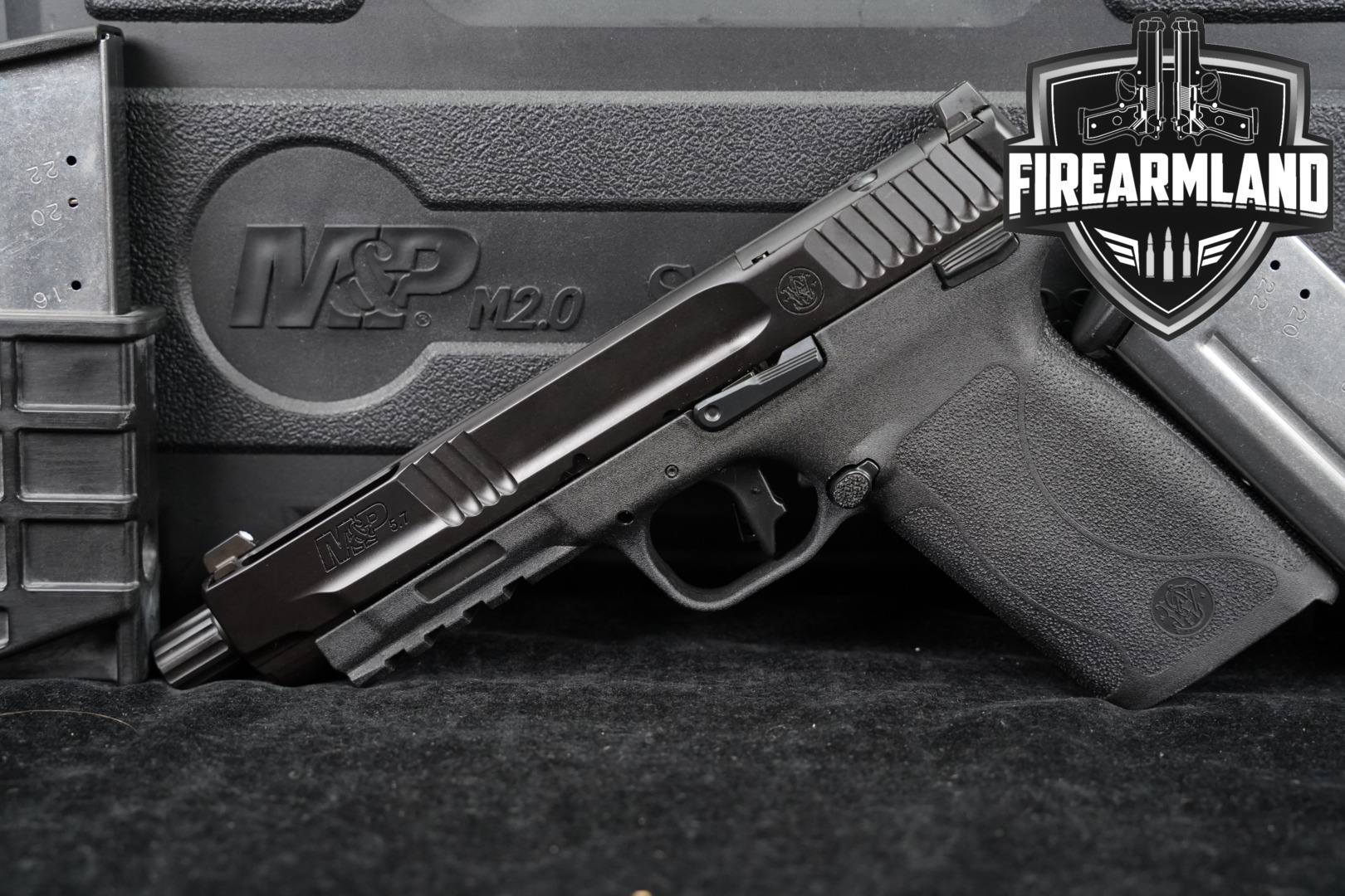 Smith & Wesson (S&W) M&P 5.7 Thumb Safety (TS) 5.7X28mm Black in Excellent Condition Thumbnail