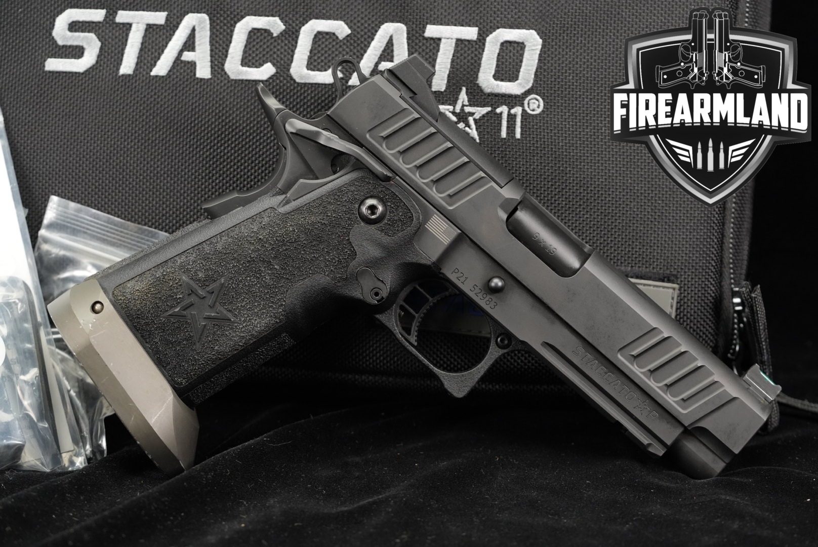 Staccato (STI) Staccato P 9mm Luger Black DLC in Very Good Condition Thumbnail