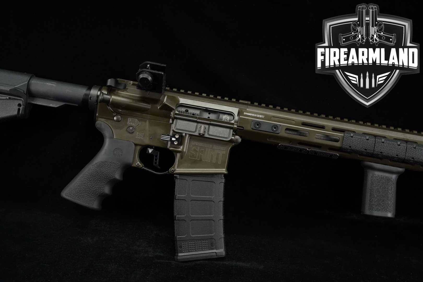 Springfield Armory SAINT Free Float Handguard 5.56mm NATO OD Green in Very Good Condition Thumbnail