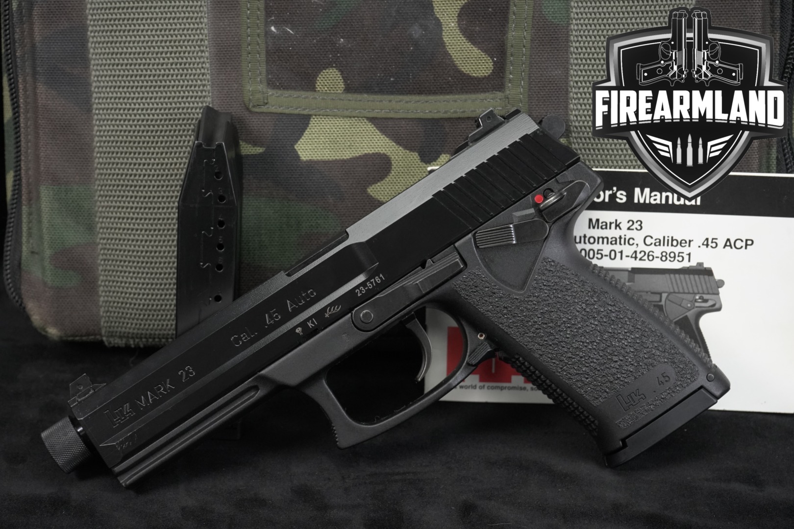 Heckler & Koch (H&K, HK) Mark 23 .45 ACP Black in Very Good Condition Thumbnail